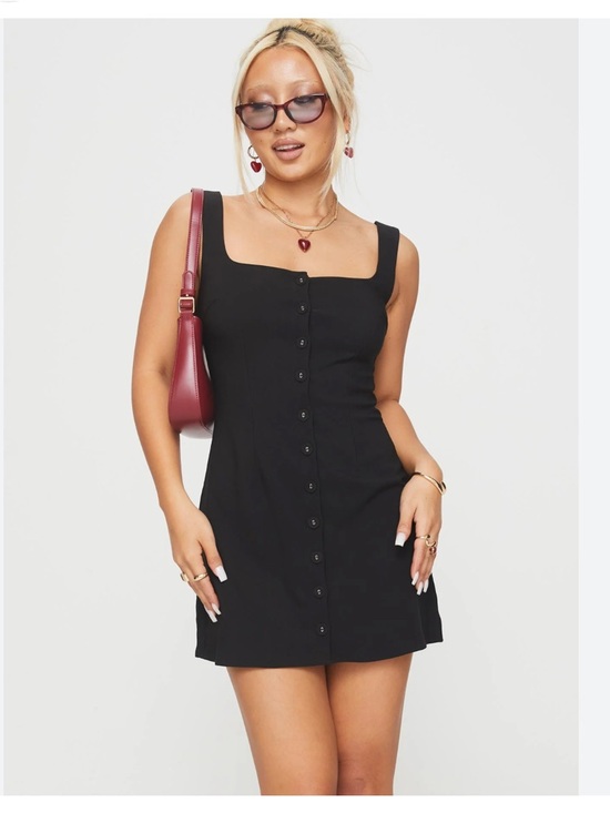 URYIAO Dresses & Skirts - NWT!! Sleeveless Black Button-Front Mini Dress